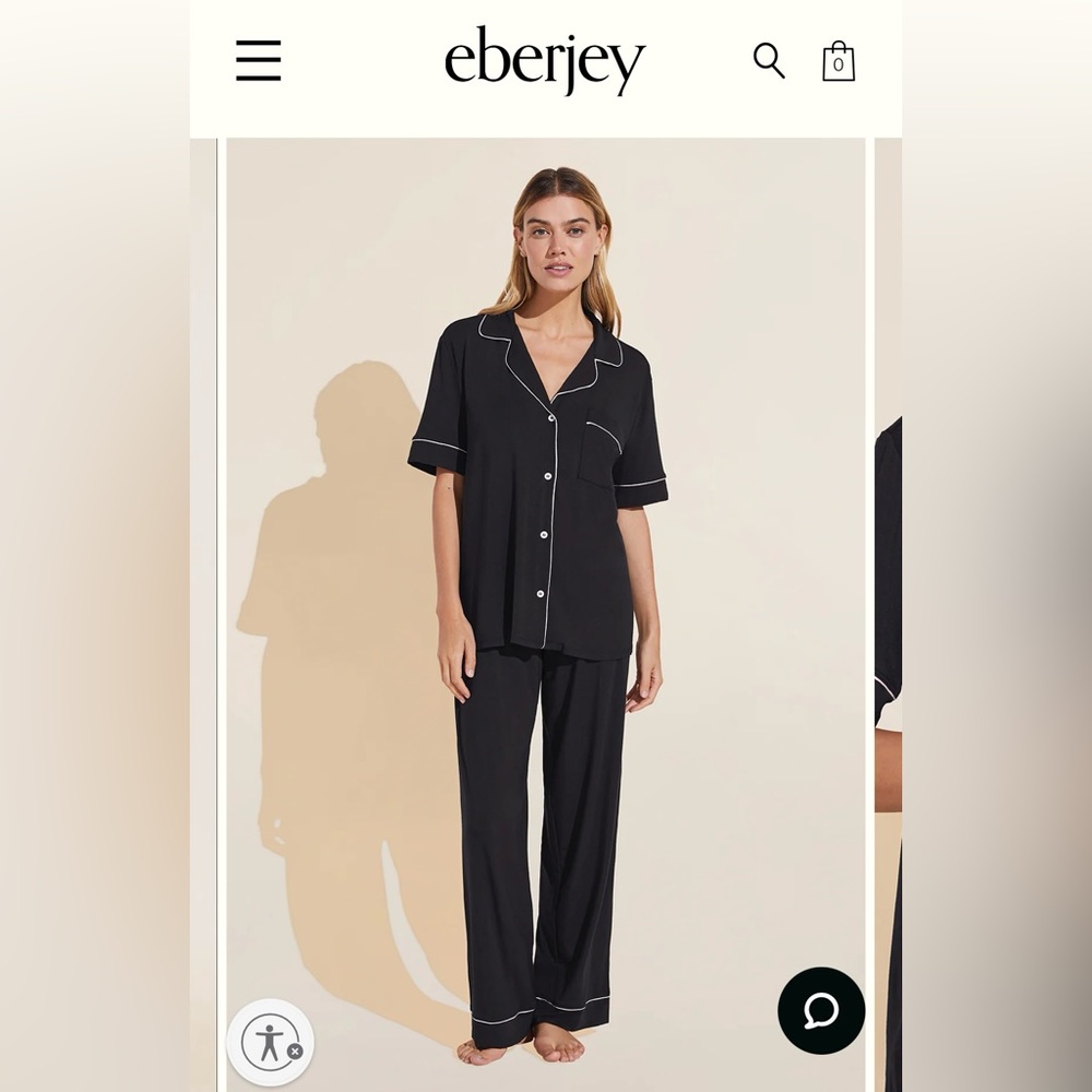 NWT | Eberjey Gisele TENCEL™ Modal Short Sleeve & Pant PJ Set | Size M